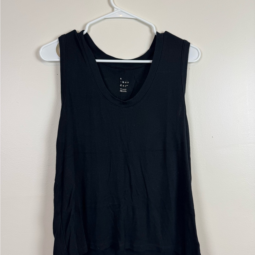 a new day Black Tank Top